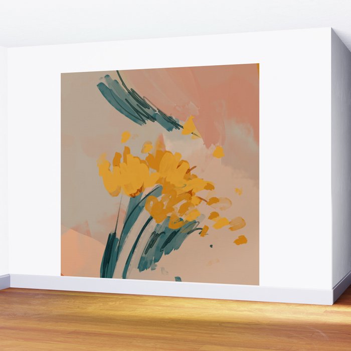 Bouquet Of Summer Sunshine Wall Mural Gallery Image 2