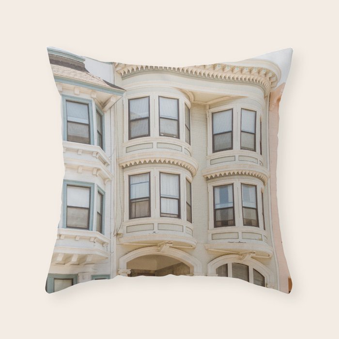 San Francisco Pastels Throw Pillow Gallery Image 6
