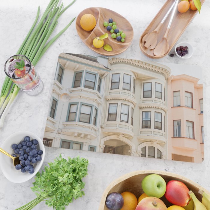San Francisco Pastels Cutting Board Gallery Image 2