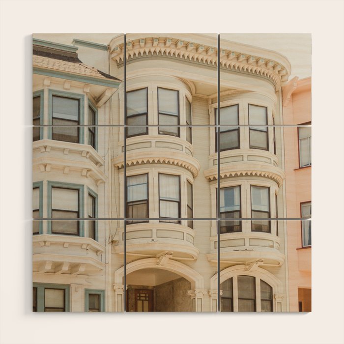 San Francisco Pastels Wood Wall Art Gallery Image 1