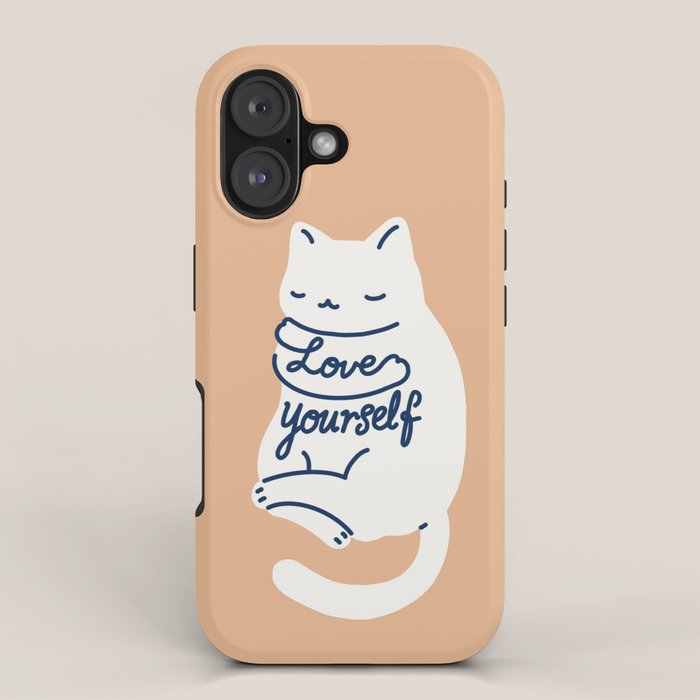 Love Yourself Cat iPhone Case Gallery Image 1