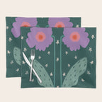 Twin Textured Flower  Placemat Gallery Image 1