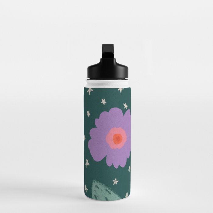 Twin Textured Flower  Water Bottle Gallery Image 3
