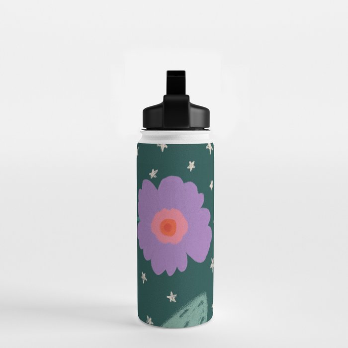 Twin Textured Flower  Water Bottle Gallery Image 2