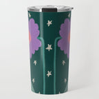 Twin Textured Flower  Travel Mug Gallery Image 1
