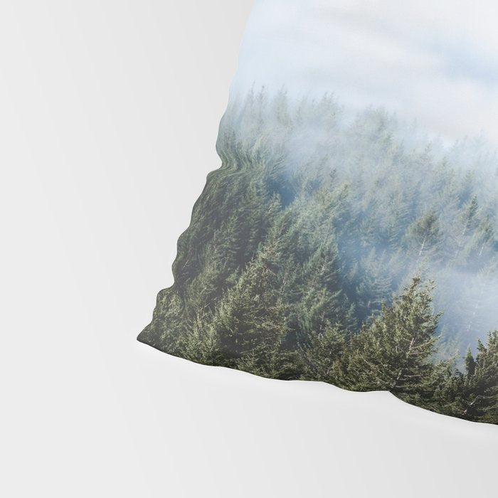 Pacific Northwest Forest Fog - Nature Photography Pillow Sham Gallery Image 4