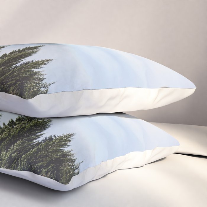 Pacific Northwest Forest Fog - Nature Photography Pillow Sham Gallery Image 3