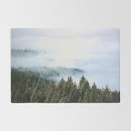 Pacific Northwest Forest Fog - Nature Photography Rug Gallery Image 2