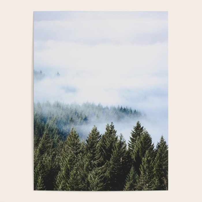 Pacific Northwest Forest Fog - Nature Photography Poster Gallery Image 4