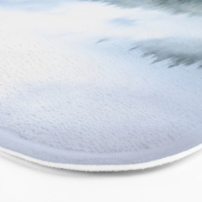 Pacific Northwest Forest Fog - Nature Photography Bath Mat Gallery Image 3
