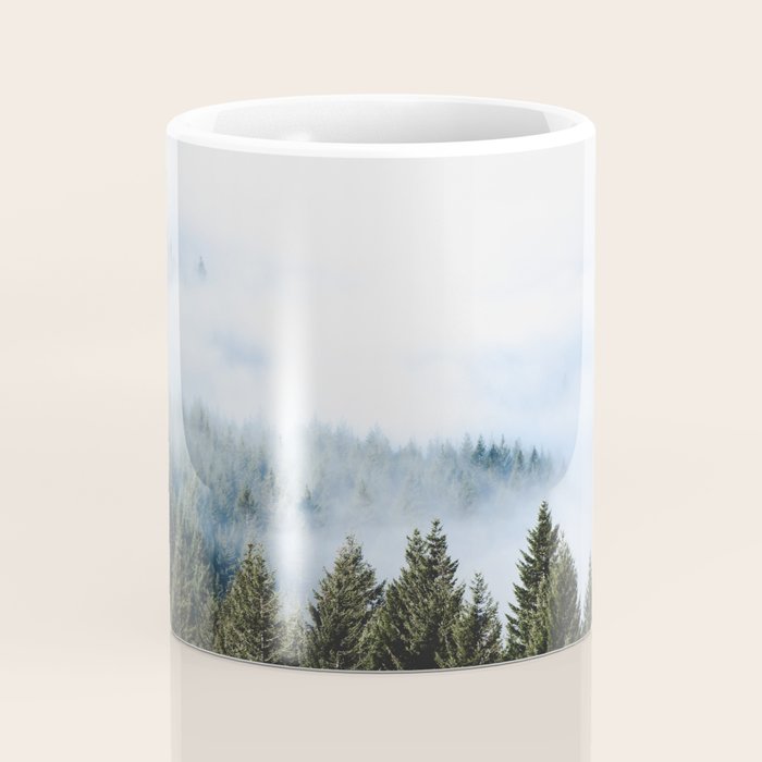 Pacific Northwest Forest Fog - Nature Photography Coffee Mug Gallery Image 4