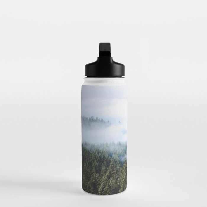 Pacific Northwest Forest Fog - Nature Photography Water Bottle Gallery Image 3