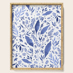 Delft Blue Floral Chinoiserie Foliage_Bloomartgallery Serving Tray Gallery Image 1