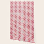 Cherry Tomato Geometric Floral Wallpaper Gallery Image 2