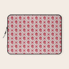 Cherry Tomato Geometric Floral Laptop Sleeve Gallery Image 1