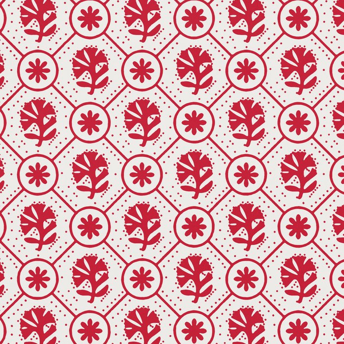 Cherry Tomato Geometric Floral Coffee Mug Gallery Image 2