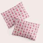 Cherry Tomato Geometric Floral Pillow Sham Gallery Image 3