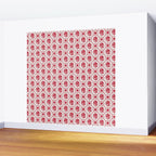 Cherry Tomato Geometric Floral Wall Mural Gallery Image 2
