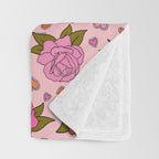 Valentine Roses Throw Blanket Gallery Image 3