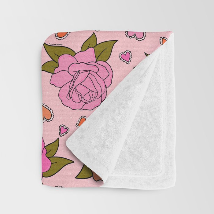 Valentine Roses Throw Blanket Gallery Image 3
