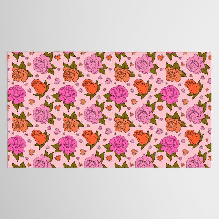 Valentine Roses Tablecloth Gallery Image 2