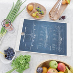 Boeing 747-SP and 747-100 Blueprint in High Resolution (light blue) Cutting Board Gallery Image 2