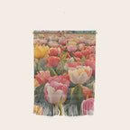 Colorful tulips watercolor Wall Hanging Gallery Image 1