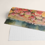 Colorful tulips watercolor Wrapping Paper Gallery Image 2