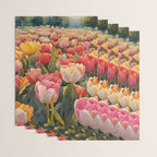 Colorful tulips watercolor Wrapping Paper Gallery Image 3