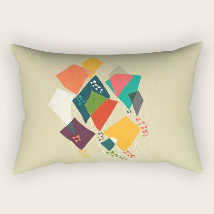 Whimsical kites Rectangular Pillow Gallery Image 1