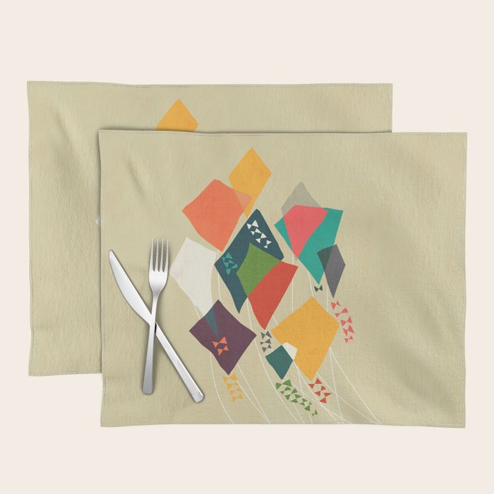 Whimsical kites Placemat Gallery Image 1