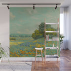 Granville Redmond California poppy field Wall Mural Gallery Image 1