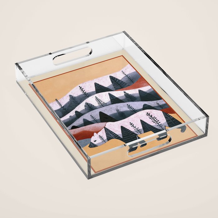 Mountain Bear Acrylic Tray Gallery Image 1