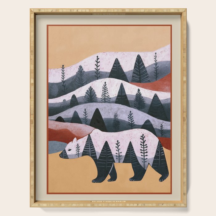 Mountain Bear Serving Tray Gallery Image 1