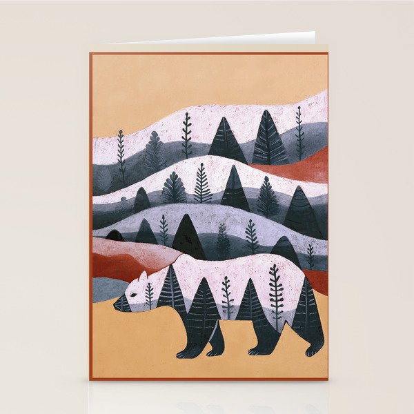 Mountain Bear Stationery Card Gallery Image 2