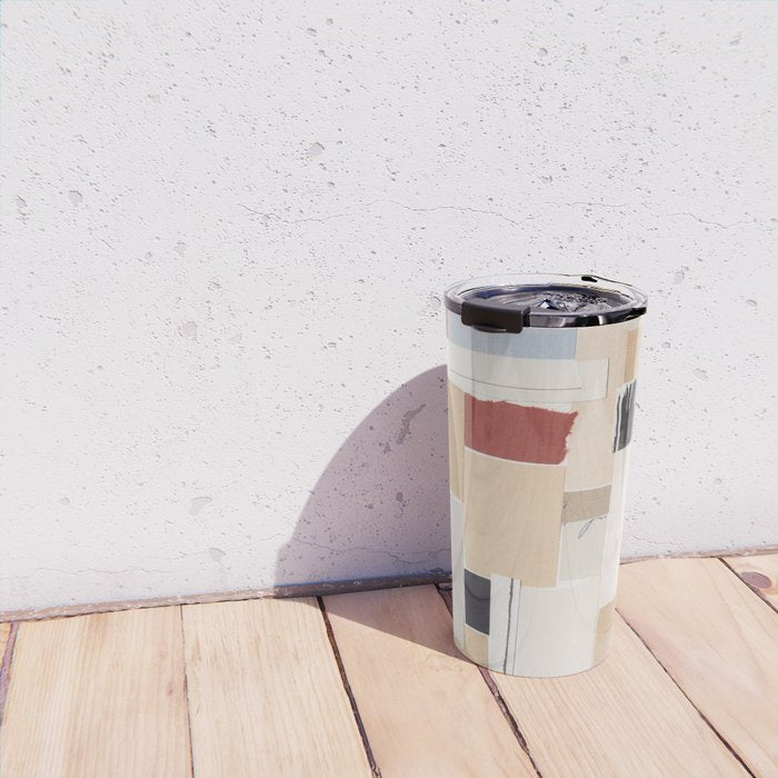Plan / Mixed Media Collage Travel Mug Gallery Image 4