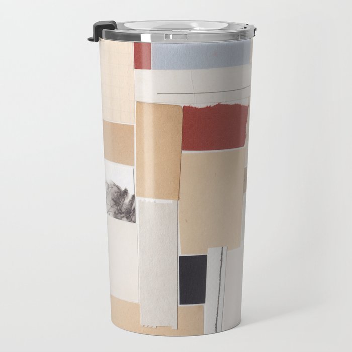 Plan / Mixed Media Collage Travel Mug Gallery Image 3