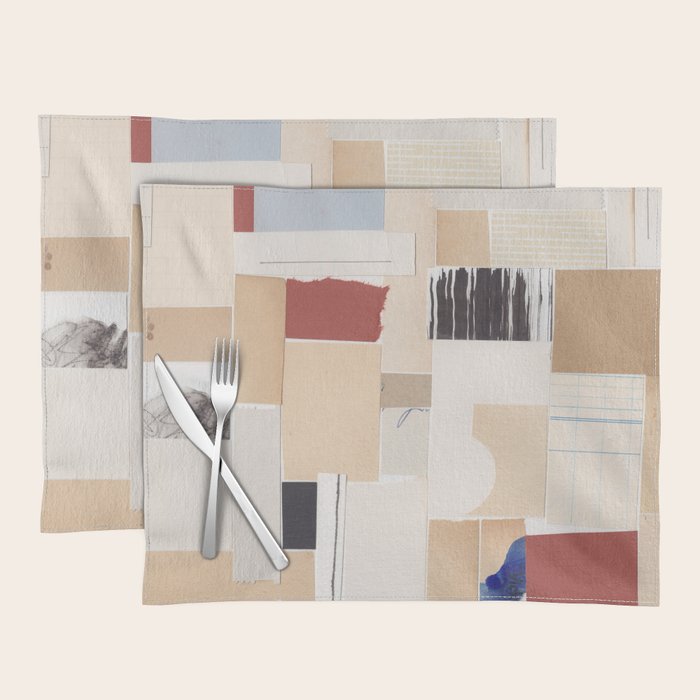Plan / Mixed Media Collage Placemat Gallery Image 1
