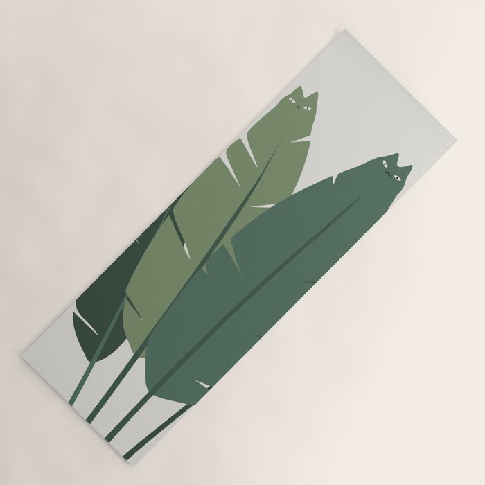 Cat and Plant 18 Yoga Mat Gallery Image 1