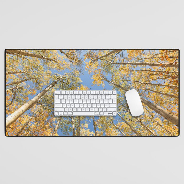 A Walk Among Aspens II Desk Mat Gallery Image 1