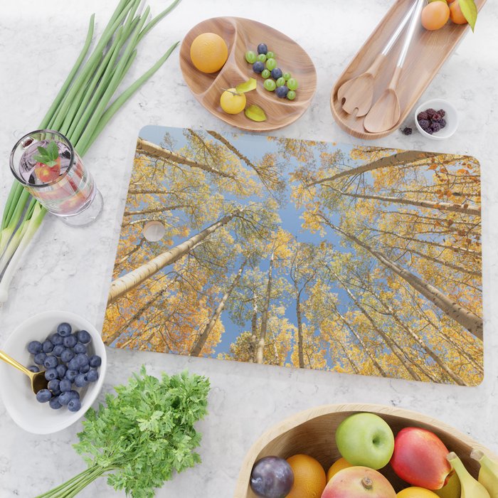 A Walk Among Aspens II Cutting Board Gallery Image 2