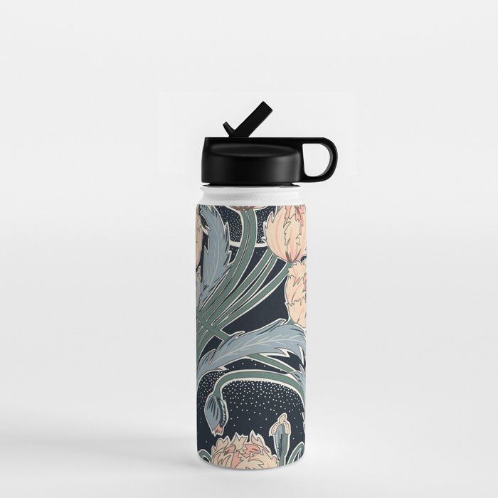 Victorian cottage nighty garden Water Bottle Gallery Image 1