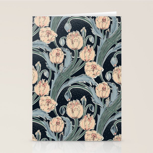 Victorian cottage nighty garden Stationery Card Gallery Image 2