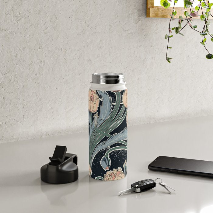 Victorian cottage nighty garden Water Bottle Gallery Image 4