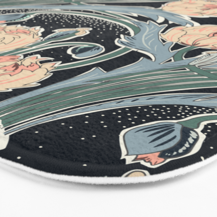 Victorian cottage nighty garden Bath Mat Gallery Image 3
