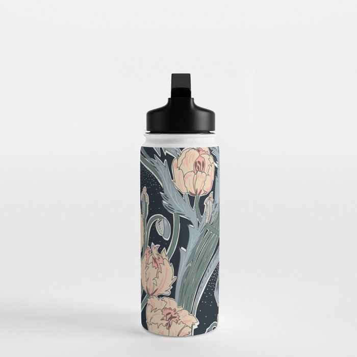Victorian cottage nighty garden Water Bottle Gallery Image 3