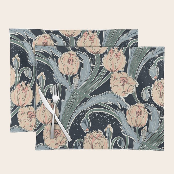 Victorian cottage nighty garden Placemat Gallery Image 1