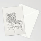 Cat and Plant 19 Stationery Card Gallery Image 2