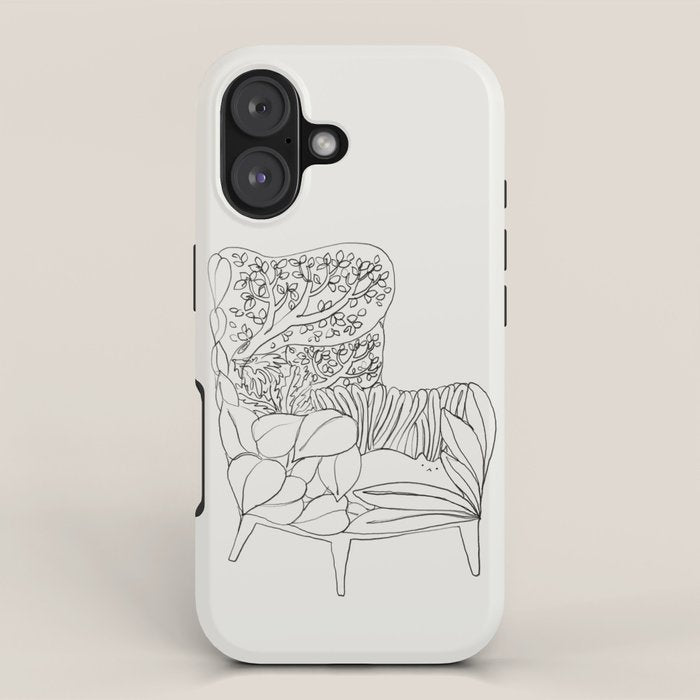Cat and Plant 19 iPhone Case Gallery Image 1