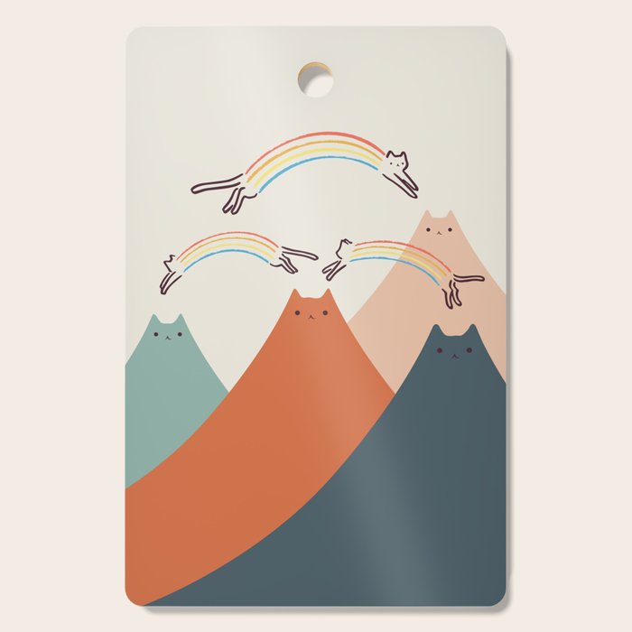 Cat Landscape 101 Cutting Board Gallery Image 1